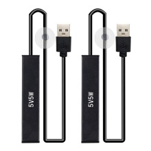 2X Riscaldatore Acquario da 5 W con Ricarica USB per Riscaldatore per Acquari di Piccole Dimensioni