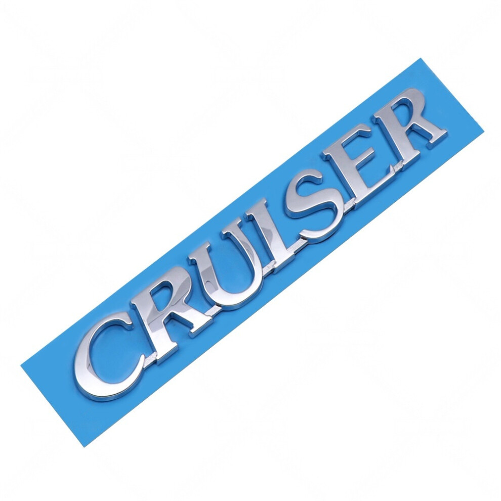 Chrome 3D Cruiser Letter Badge Car Emblem Sticker For Toyota Land Cruiser Black 4069369525315