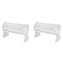 2X Acryl-Klauenclip-Organizer-Halter, Um 360 Grad Drehbarer Klauenclip-Halter und Aufbewahrung, Haarspangen-Organizer-Display für Frauen