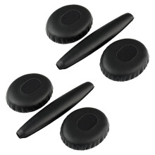 2 Paio di Cuscinetti Auricolari Neri con Imbottitura per Cuffie QC3 Quiet Comfort 3