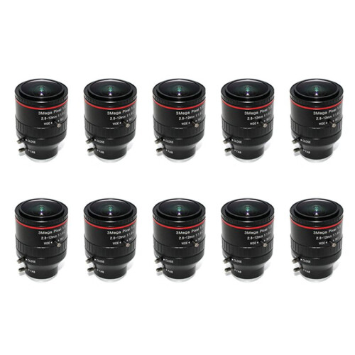 10X Objectif Industriel Manuel Iris Zoom 2.8-12Mm 3MP C Monture Objectif CCTV Objectif CaméRa Accessoires