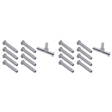 20Pcs Stainless Steel Stemball Swage Stud Dead Ends Threaded Stud  with Cable Tensioner for 1/8Inch Cable Railing Kit