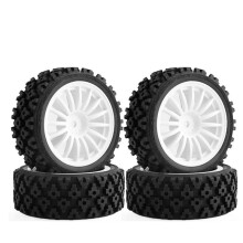 4st 70 mm RC Bildäck Hjul för SY1201 SY1202 SY1203 SY1204 1/12 RC Biluppgraderingsdelar Reservtillbehör Vit