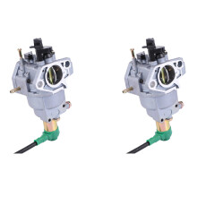 2X Carburador Carb Fit 6500W para GX240 8HP GX270 9HP GX340 11HP GX390 13HP Generador Portátil 182F 188F Ex6500 Ex5000