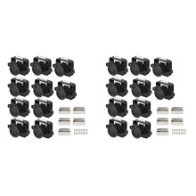 Pack of 20 Locks, Metal Push Button Door Locks Furniture Locks Cabinet Locks Cabinet Locks Door Locks, Black