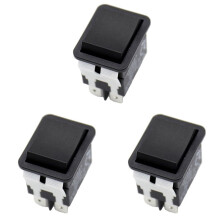 3X Rocker , HY12-9-3 6Pins Industrial Electric Rocker 125V/250V Pushbutton