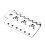 6-SträNgad Tremolo Bridge Plate för Strat Elgitarr Tremolo System Bridge Delar 1