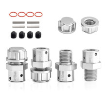 RC Car Upgrade 10 mm Connector Kit för Arrma1/8Kraton Typhon för 1/7 BigRock RC Car Upgrade Tillbehör Silver
