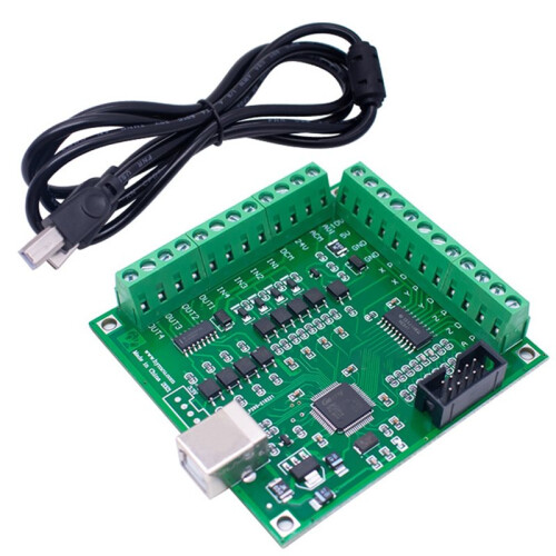 MACH3 CNC USB 100Khz Breakout Board 4 Axis Interface Driver Motion Controller, CNC Motion Control Card for Stepper Motor
