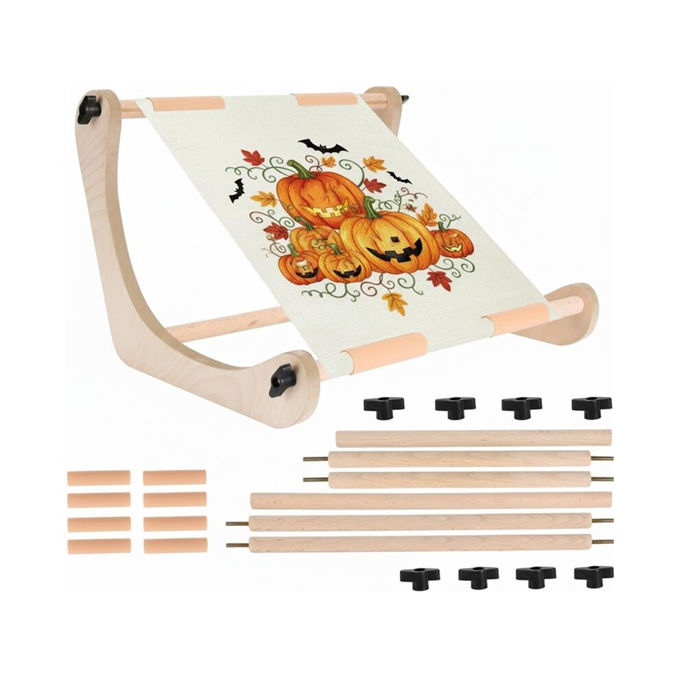 Adjustable Embroidery Hoop Stand Wood Embroidery Tool Embroidery Frame For Lap Or Table Stitch Stitch Frame 4714120326754
