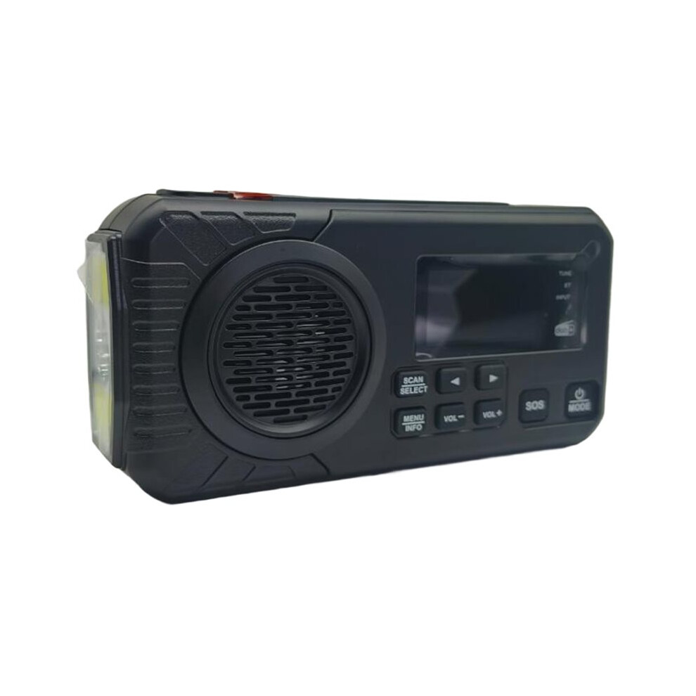 Crank Survival Dab+Fm Emergency Radio With Rechargeable 5000 Mah Power Bank Solar Radio With Alarm Crank Emergency Use 4712950998356