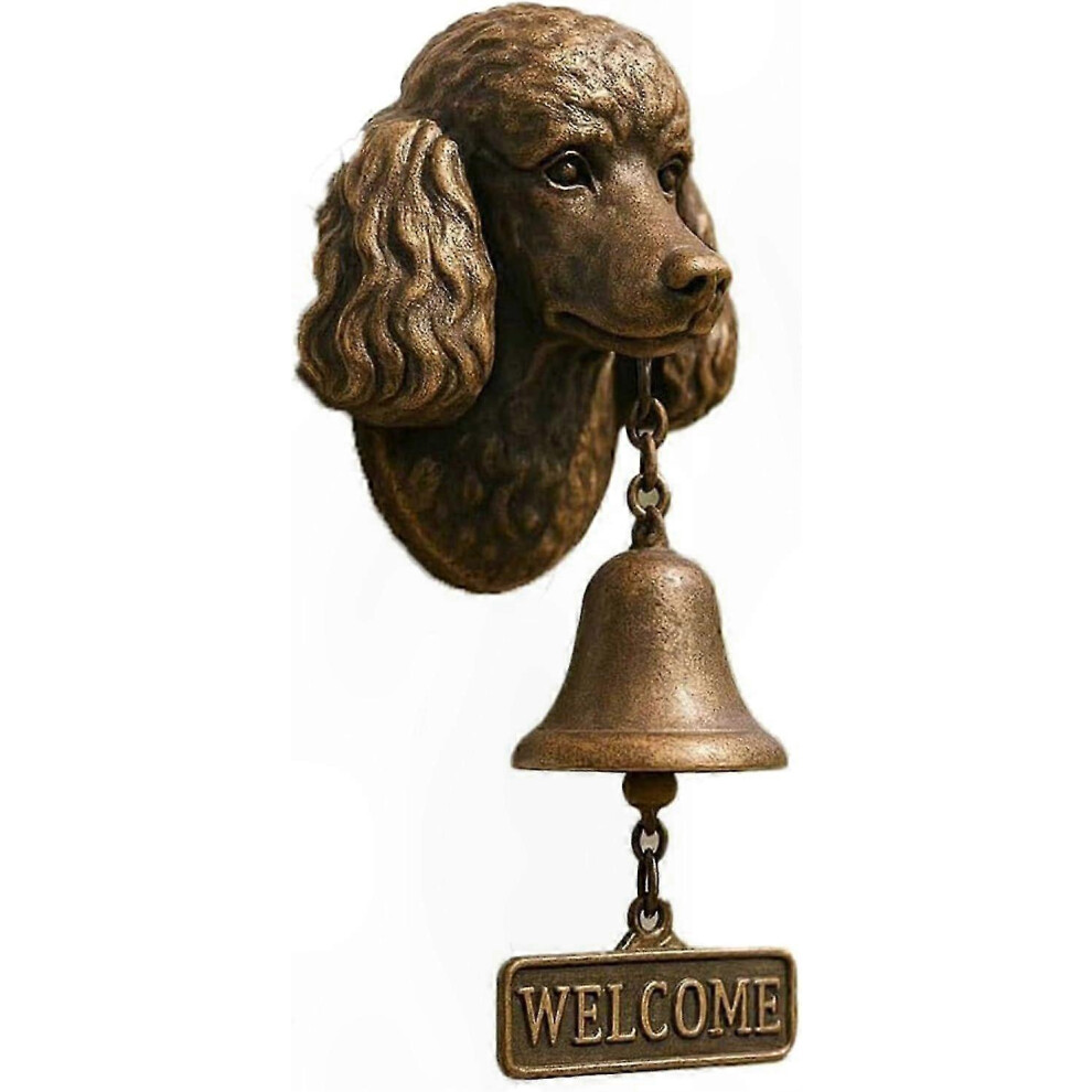 (J) Vintage Animal Doorbell, Manual Chime For Porch, Resin Outdoor Bell With Fun Head Design 4972689361696