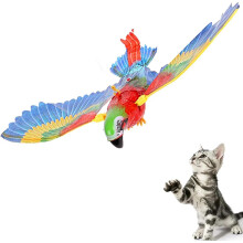 (Colour) Flying Bird Electric Cat Toy with LED Light, Self-Occupying Interactive Simulation Flying Eagle, Anti-Boredom Battery-Powered Pet Toy