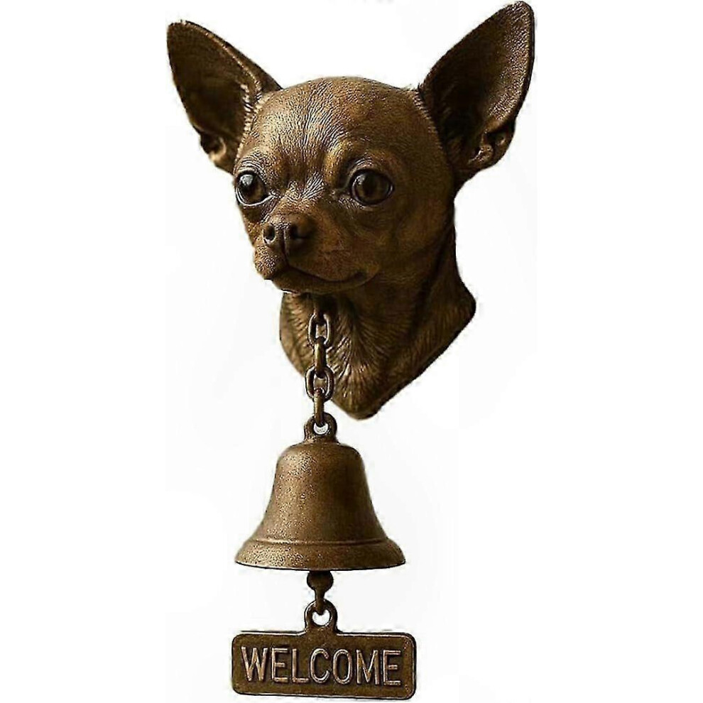 (I) Vintage Animal Doorbell, Manual Chime For Porch, Resin Outdoor Bell With Fun Head Design 4972689361689