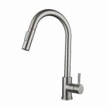 (Silver brushed) Kjøkkenkran med berøringssensor, 360 roterende kjøkkenkran i rustfritt stål med avtakbar gullsensor, moderne kran med sensor