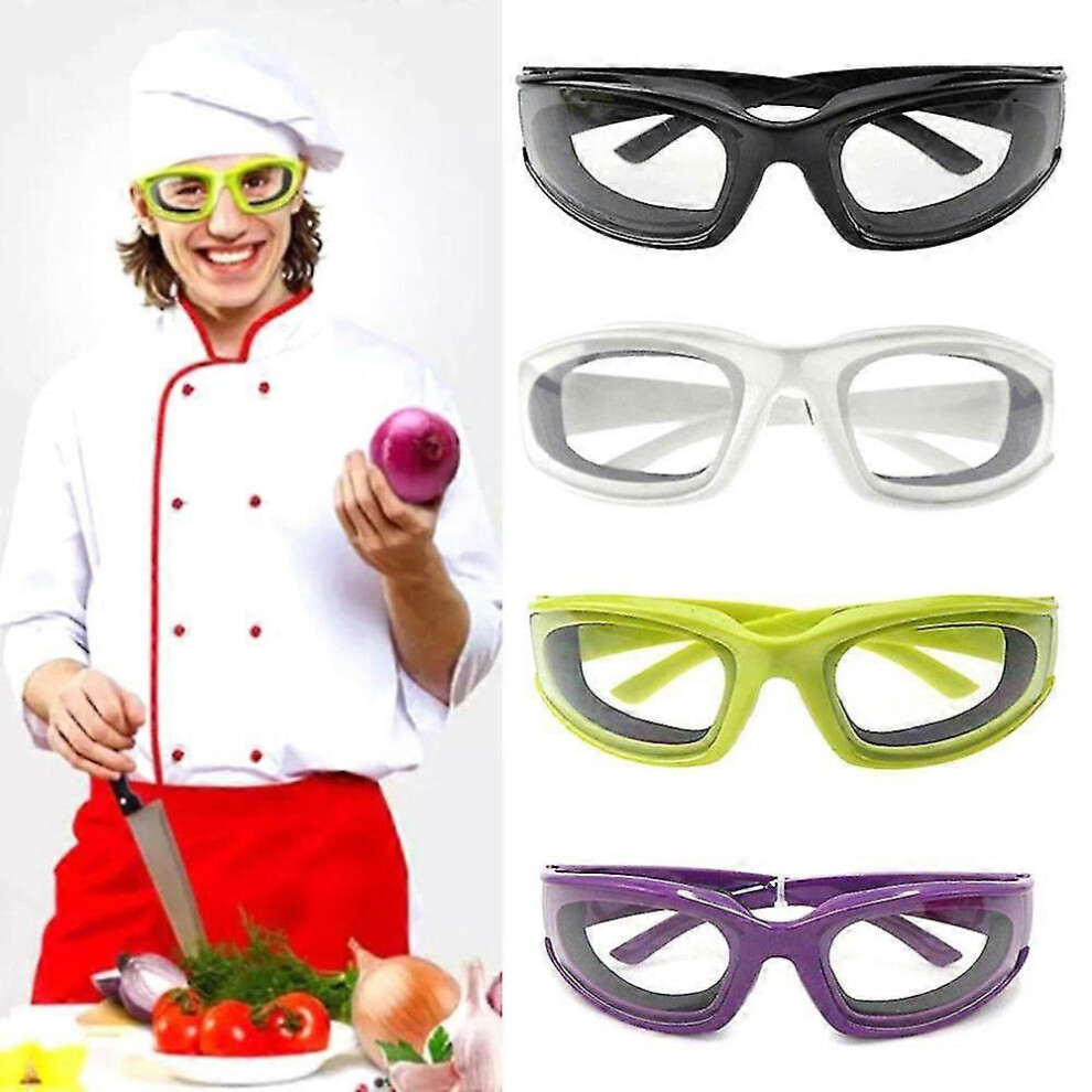 Black (, One Size) Kitchen Onion Goggles Anti-Tear Cutting Chopping Eye Protect Glasses