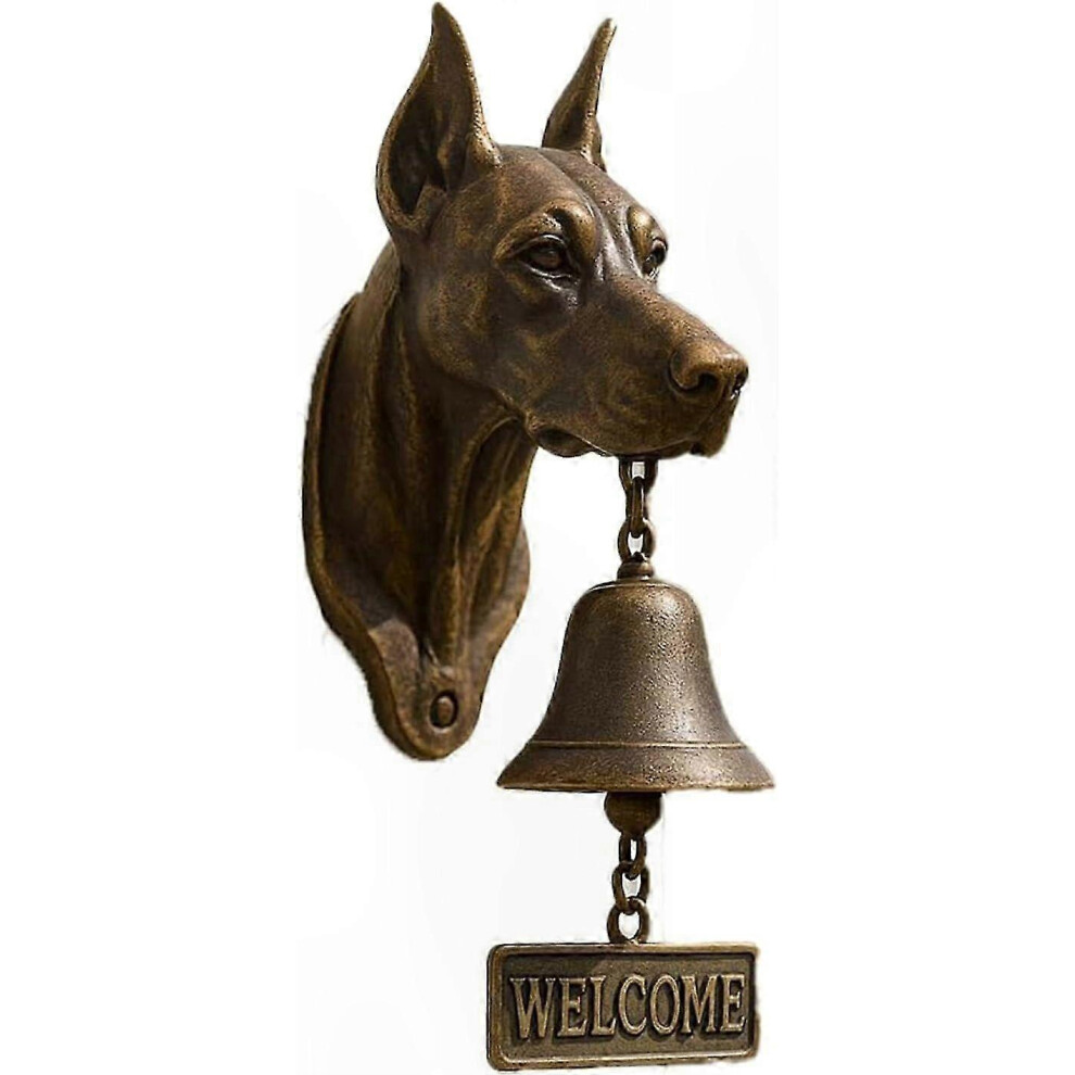 (C) Vintage Animal Doorbell, Manual Chime For Porch, Resin Outdoor Bell With Fun Head Design 3716977281980