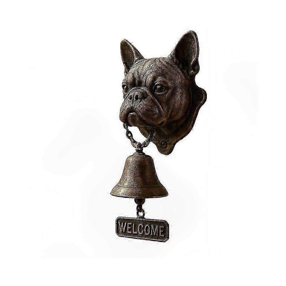 (A) Vintage Animal Doorbell, Manual Chime For Porch, Resin Outdoor Bell With Fun Head Design 3716977281966