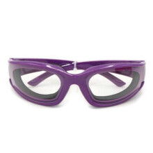 (Purple, One Size) Kitchen Onion Goggles Anti-Tear Cutting Chopping Eye Protect Glasses