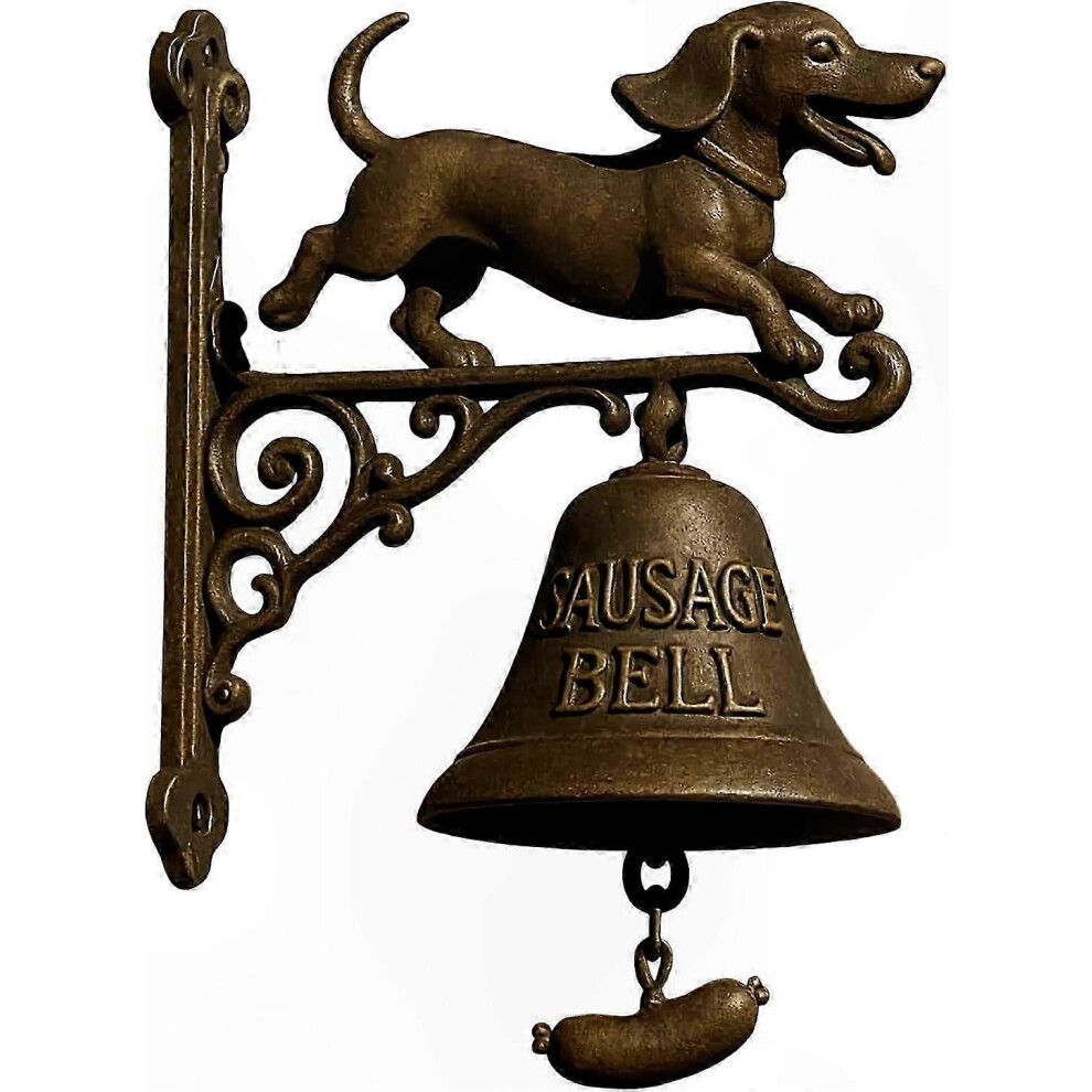 (F) Vintage Animal Doorbell, Manual Chime For Porch, Resin Outdoor Bell With Fun Head Design 3716977282017