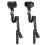 2pcs Wrist Immobilizer Brace Quick Clip Design for-Black 1