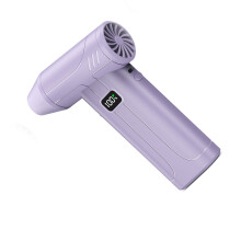 High Power 100000 RPM Portable Fan Featuring LED Light-Purple