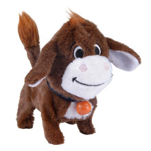Educational Interactive Plush Donkeys Toy That Moves and-Brown.