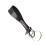 Genuine Leather Keychain Universal Key-Black silver buckle 1