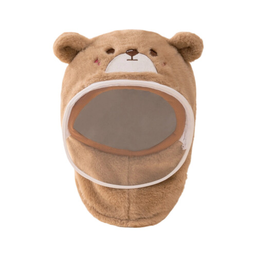 Cartoon Pattern Scarf Hat for Infant Kids Thickened-2 One Size