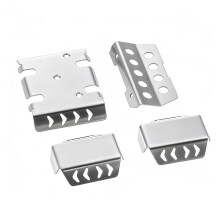 RC Car Stainless Steel Metal Bumper Chassis Armor Protection Plate for Ruitai LC79 1/10 86160 RC Car Upgraded Parts