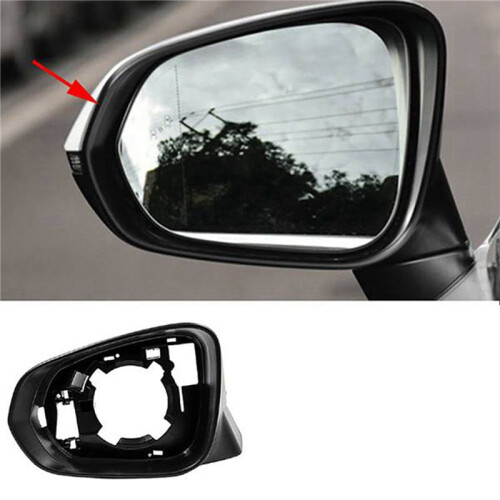 2X Car Left Side Mirror Frame Rear View Mirror Shell Decorative Frame Suitable for  RX 2016-2020 NX 2015-2020 2