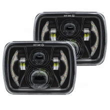 7 Inch Led Headlights Hi-Lo DRL for YJ Cherokee XJ Accessories (2pcs)