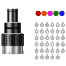Flash Snoot Photography Kit with Optical Spotlight Lens for Video Artist Modelling, Shape Photo Studio Light Kit
