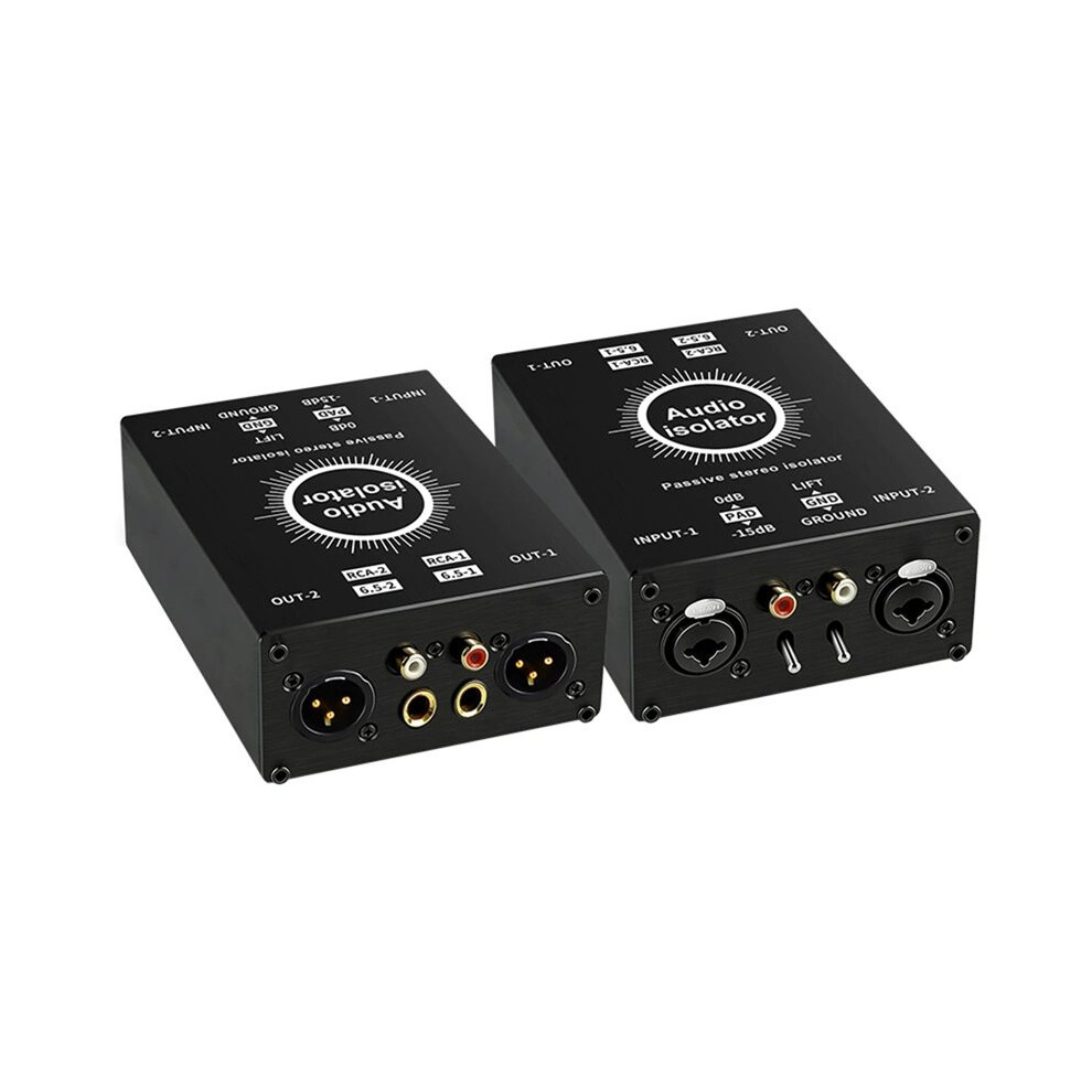 Rca Audio Isolator 6.35 Xlr Audio Noise Filter Noise Suppressor Isolator For Pc Female To Male Eliminate Common Ground 4714120322329