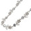 2X Silver - Fiori Donne Eleganti per Strass Fascia Elastica Capelli 4
