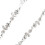 2X Silver - Fiori Donne Eleganti per Strass Fascia Elastica Capelli 5