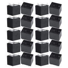 SONGLE 100 Pcs Relay 5 Pin SPDT SRA-12VDC-CL 12V Coil 20A Universal PCB New Black