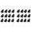 24 Pack Pen Loop Holder, Self-Adhesive Pen Holder Pencil Elastic Loop for Notebooks, Journals, Calendars (Black) 1