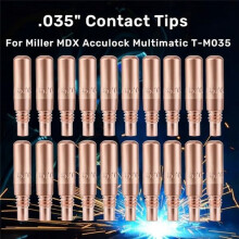 50 Stuks MIG-Lascontactpunten 0,9 mm voor Miller MDX-Serie MIG-Toorts Gebruik met Miller MDX-Diffuser D-M100 D-M250 T-M035
