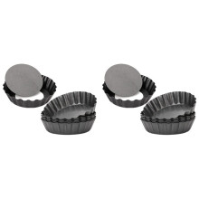 12 Pcs Egg Tart Molds, 3Inch Tart Pans Removable Bottom, Cupcake Cake Muffin Mold Tin Pan Baking Tool