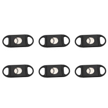 6X Oval-Shaped Cigar Cutter, Double Cut Blade