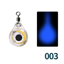 (4) 1PCS LED Fishing Bait Trap Light, Underwater Glowing Eye-Shaped Squid Lure