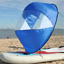 (Navy Blue) 42" Kayak Boat Wind Sail Sup Paddle Board Sailing Windpaddle Sailboat Canoe Kit