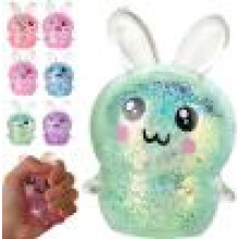 Csillámos Nyuszi Squishy Stresszlabdák Húsvéti Szenzoros Fidget Squeeze Játékok Gyerekeknek Felnőtteknek Party Ajándékok