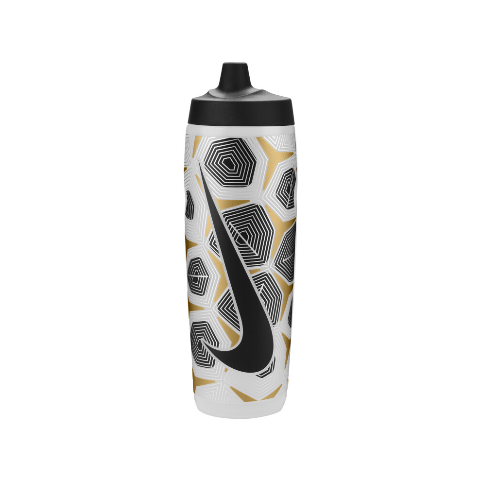 Nike Refuel Bottle 24 Oz Graphic Clear / Black / Flt Gold / Flt Silver / (Black)