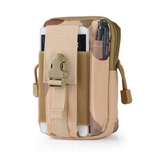 (Camouflage 2) Camouflage Tactical Waist Bag Handbag Cell Phone Bag Running Hanging Bag Outdoor