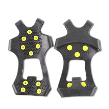 (XL) 10 Studs Anti-Skid Ice Winter Snow Shoes Spikes Grips Climbing For Man