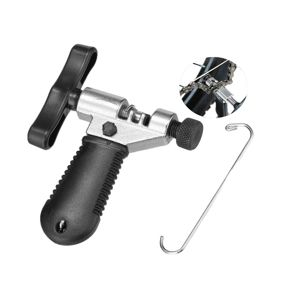 Portable Road Mountain Bicycle Chain Splitter Cutter Breaker Repair Tool With Hook 123643779376