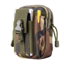 (Camouflage 4) Camouflage Tactical Waist Bag Handbag Cell Phone Bag Running Hanging Bag Outdoor