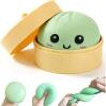 Óriás Gombóc Squishy Mystery Box Jumbo Lassan Emelkedő TPR Stresszoldó Fidget Szenzoros Játék Mosolygó Arc Zöld
